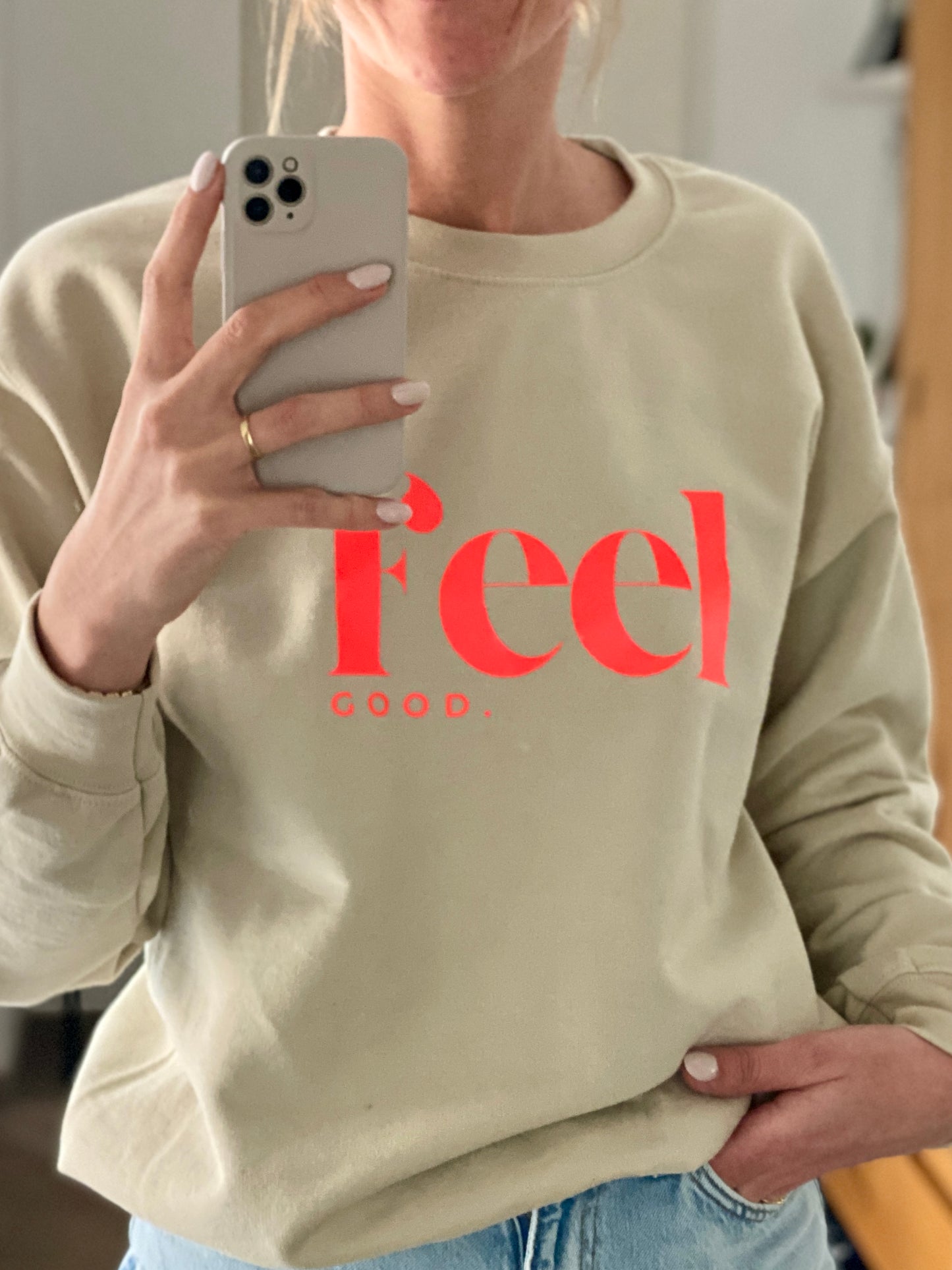 NEON Statement Sweatshirt "Alles easy"