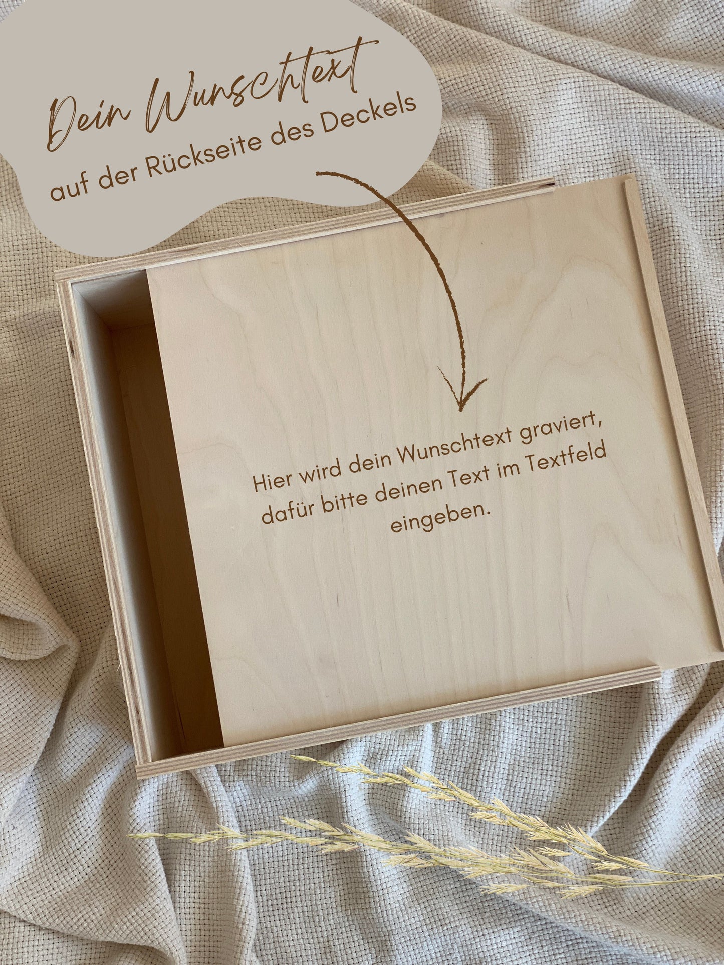 Erinnerungsbox Unsere Erinnerungen Blumenleiste