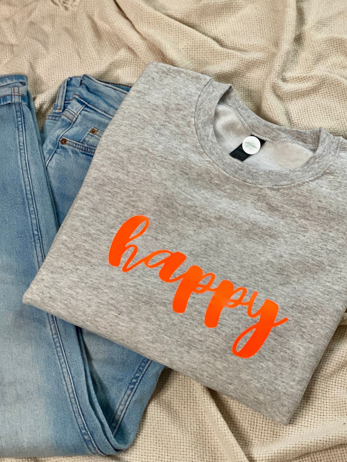 NEON Statement Sweatshirt "chill & flow"