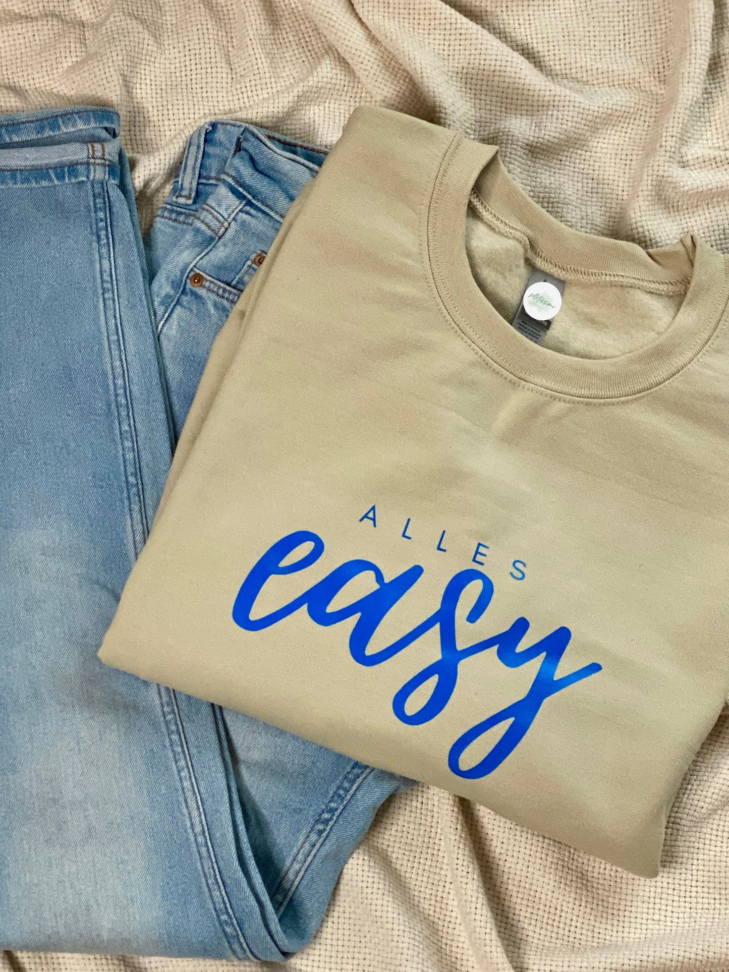 NEON Statement Sweatshirt "Alles easy"