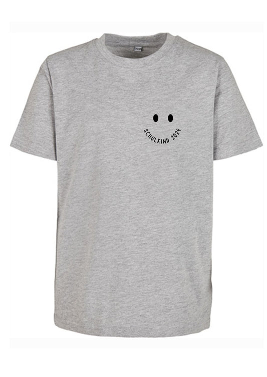 Shirt Smiley für Schulkind / Schulanfänger / Kindergartenkind