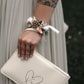 Clutch creme personalisiert